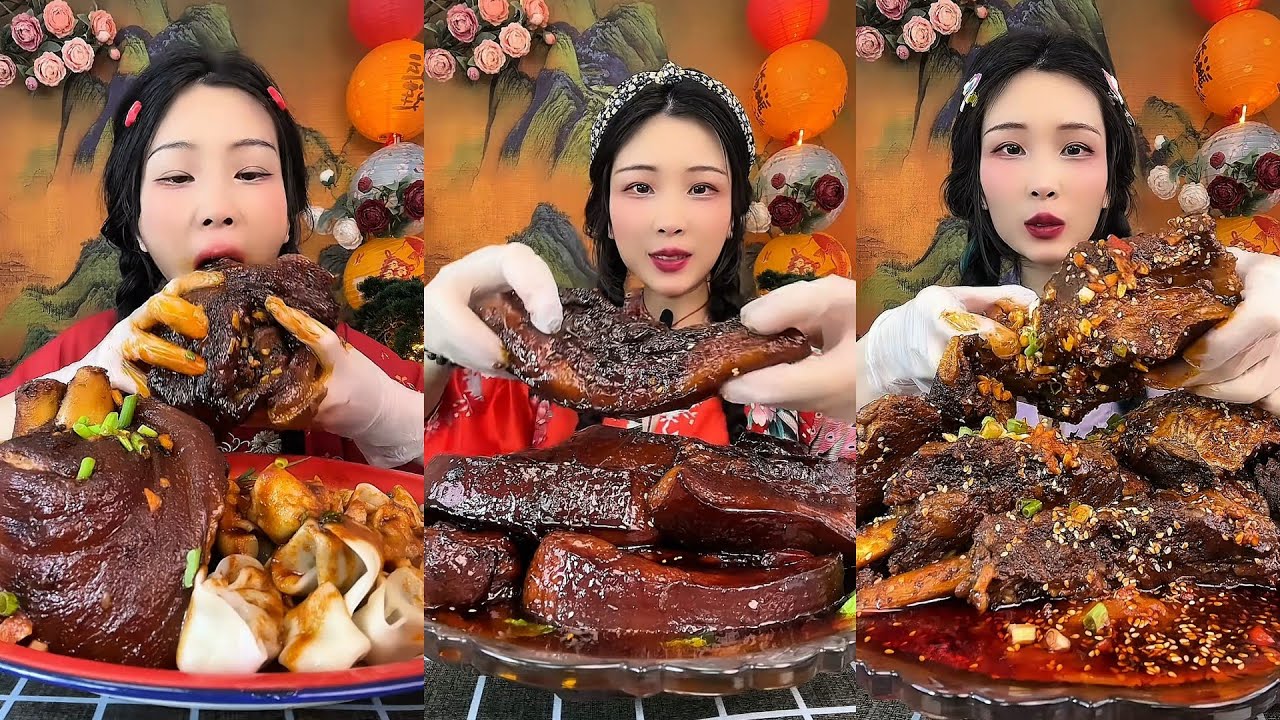 【ASMR】【MUKBANG】DELICIOUS DINING PROGRAM | HOMEMADE CHINESE FOOD | 食べる | 吃播 #咀嚼音