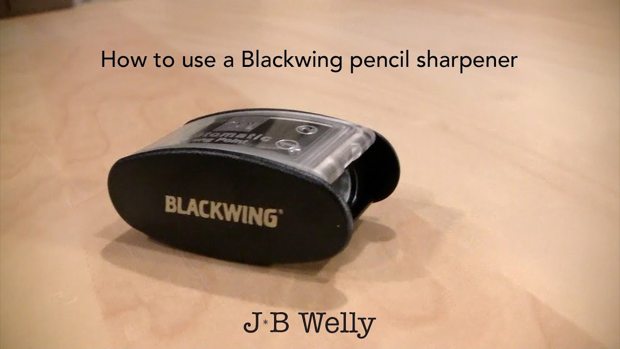 How to use a Blackwing pencil sharpener YouTube
