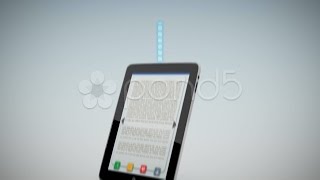 Ipad Tablet Cloud Computing Wireless Network Data Transfer. Stock Footage
