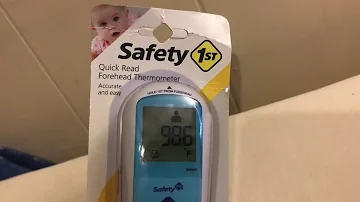 Como usar o termômetro Safety 1st?
