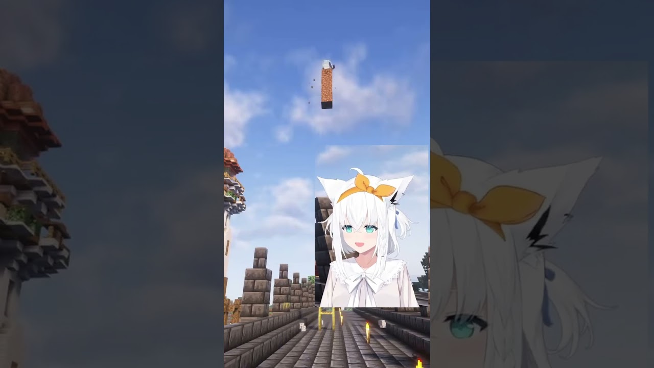 Fubuki Try to Prank Suisei, She Regret it Immediately  #minecraft #shirakamifubuki #vtuber #suisei