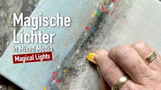 Mixed Media Kunst: Leuchtender Horizont selber malen