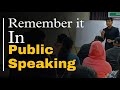 Remember it in public speaking  public speaking skills by kaif sir  english speaking in lucknow