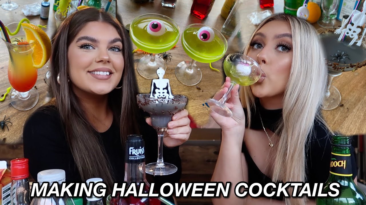 MAKING HALLOWEEN COCKTAILS *we tried lol*