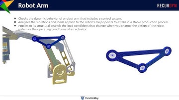 RecurDyn Application - Robot Arm - Multibody Dynamics Simulation