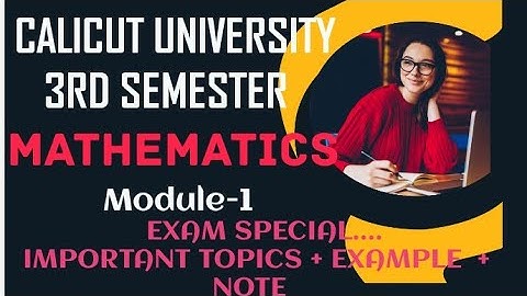 Calicut University 3rd semester mathematics exam #maths #exam #semester #calicutuniversity#special