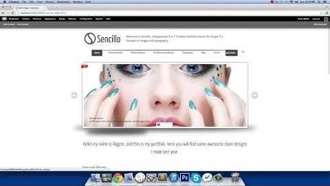 Customizing Main Menu - Sencillo Responsive Drupal Theme
