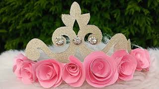 MOM you deserve a Crown | How to make a paper Crown / tiara | Mother's Day Gift ideas #mom #gift