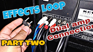 Effects Loop Part Two Connected to mixer, Equalizer with Dual Amplifier
