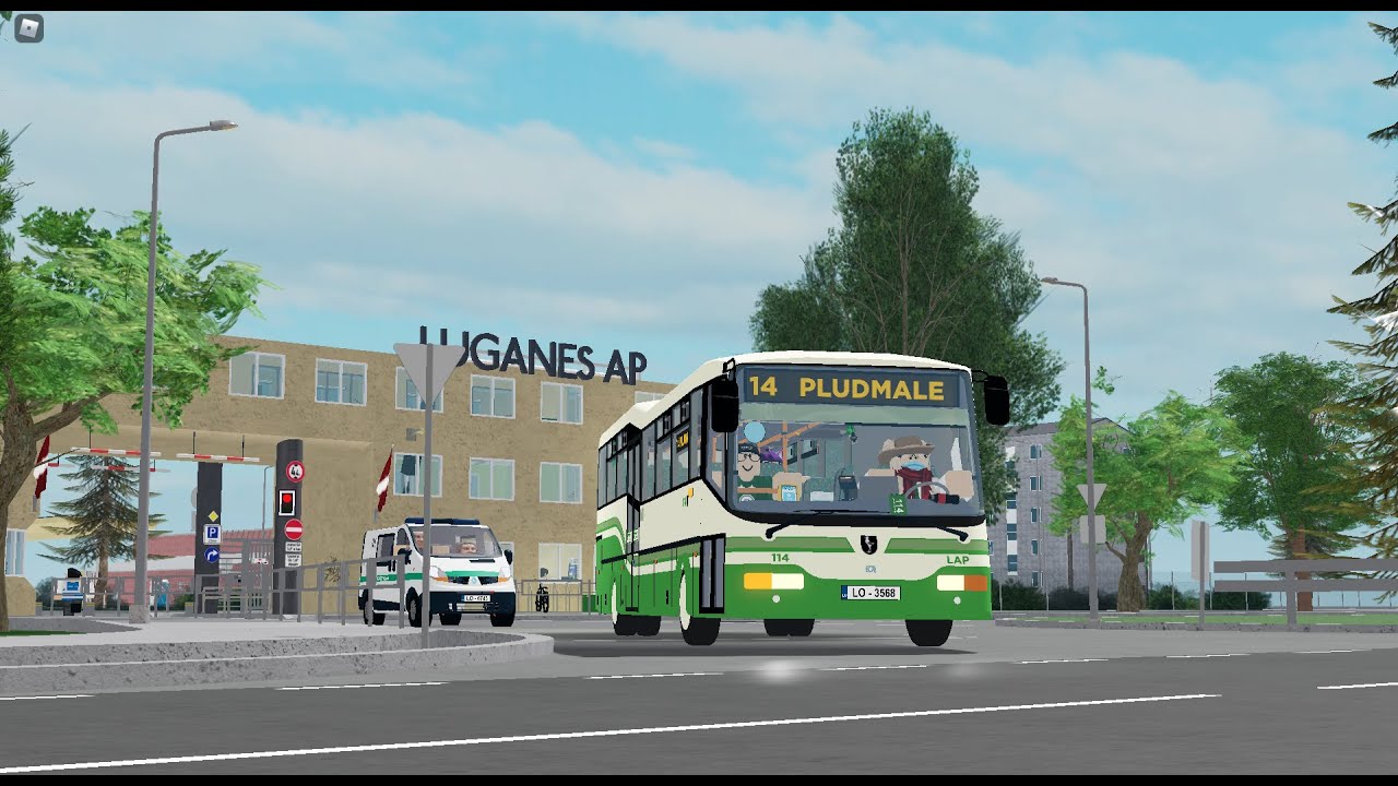 ROBLOX: Lugane SOR CN10.5 #114 Linia 14 Kier. Pludmale FT. @Brunio MKM