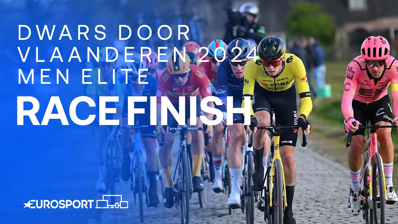 Dominant Finish in Waregem 🇧🇪 🙌 | Dwars door Vlaanderen 2024 Men's Race Finish | Eurosport Cycling