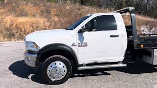 2016 RAM 5500 Rollback Cummins Flatbed Tow Truck