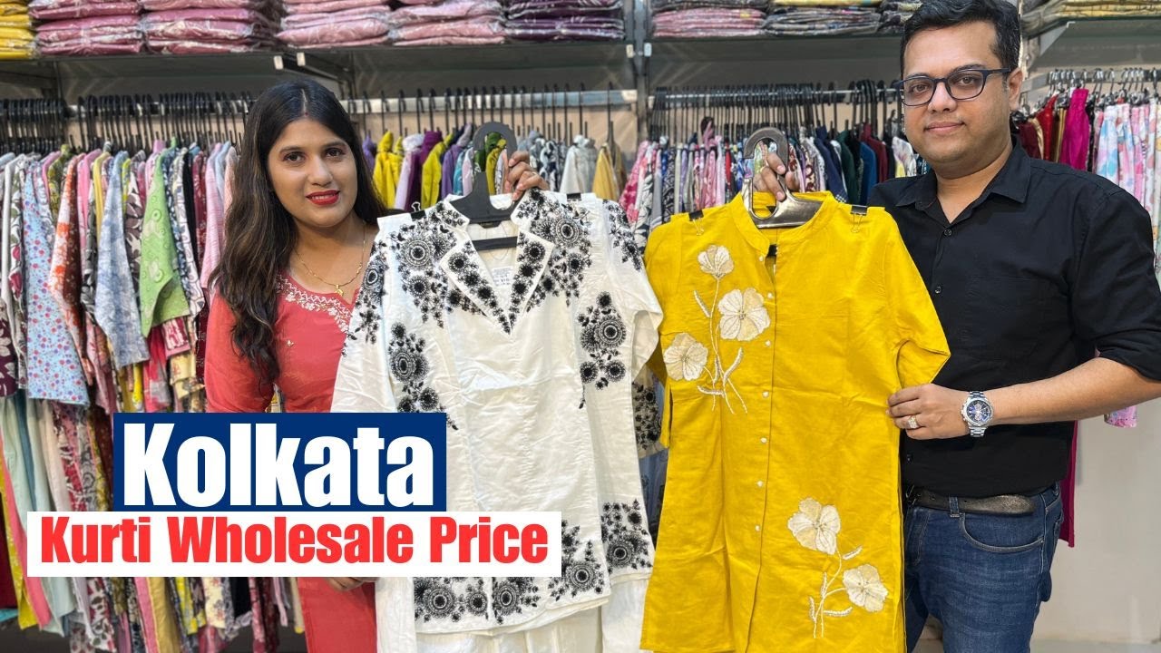 Niya Fashion : Kolkata hand embroidery Kurti Wholesaler Barabazar | Karnee Tower (Dacca Patty)