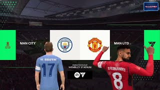 Manchester City VS Manchester United - FINAL [ EMIRATES FA CUP ] GAMEPLAY / ESPAÑOL LATINO / PS4