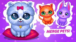 Merge Cute Animal 2: Pet merge😉♥️, interesting girls games 💞 screenshot 5