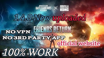 how to 1.4.0 New update PUBG mobile official website without VPN 100% work | Mratkgaming