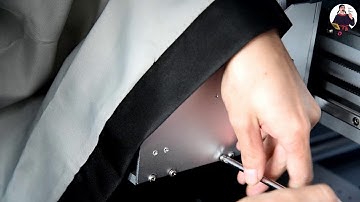 20 Focus Alpha-Jet A2 UV printer Install the rotary bottle jig