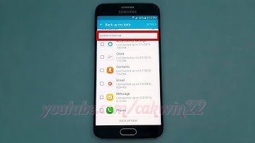 Android Lollipop : How to Back up Phone logs and call rejection list on Samsung Galaxy S6