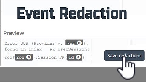 Loupe Demo: Event Redaction