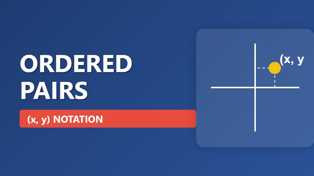 Ordered Pairs: (x, y) Notation Explained for Beginners