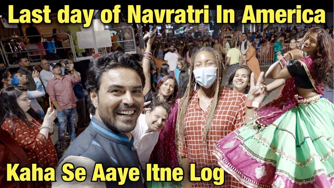 Last Day Of Navratri In USA | Jersey City , India Square | Rohan Virdi