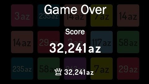 2248 Puzzle WORLD RECORD! Highest Score: 32,241az Max Tile: 7ba - The End | Of Gaming