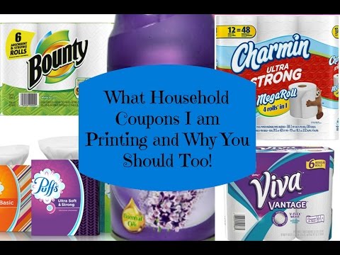 What Household Coupons I am Printing and Why You Should Too!