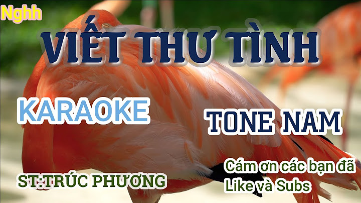KARAOKE--VIẾT THƯ TÌNH --TONE NAM.