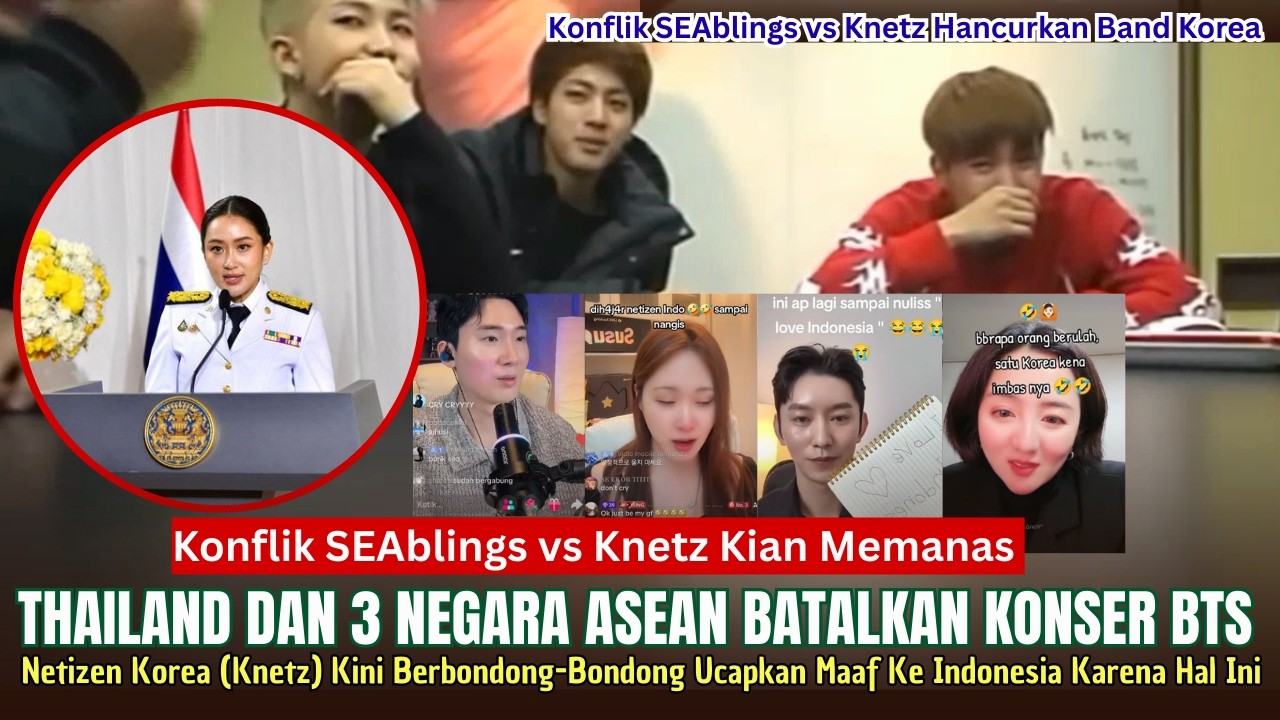 🔴TANGIS SANG IDOL PECAH ● 4 Negara ASEAN Resmi Batalkan Konser BTS ~ SEAblings vs Knetz Kian Memanas