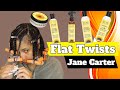 CURLBOX Jane Carter June 2020 | FLAT TWIST | Wash Day 4a Hair