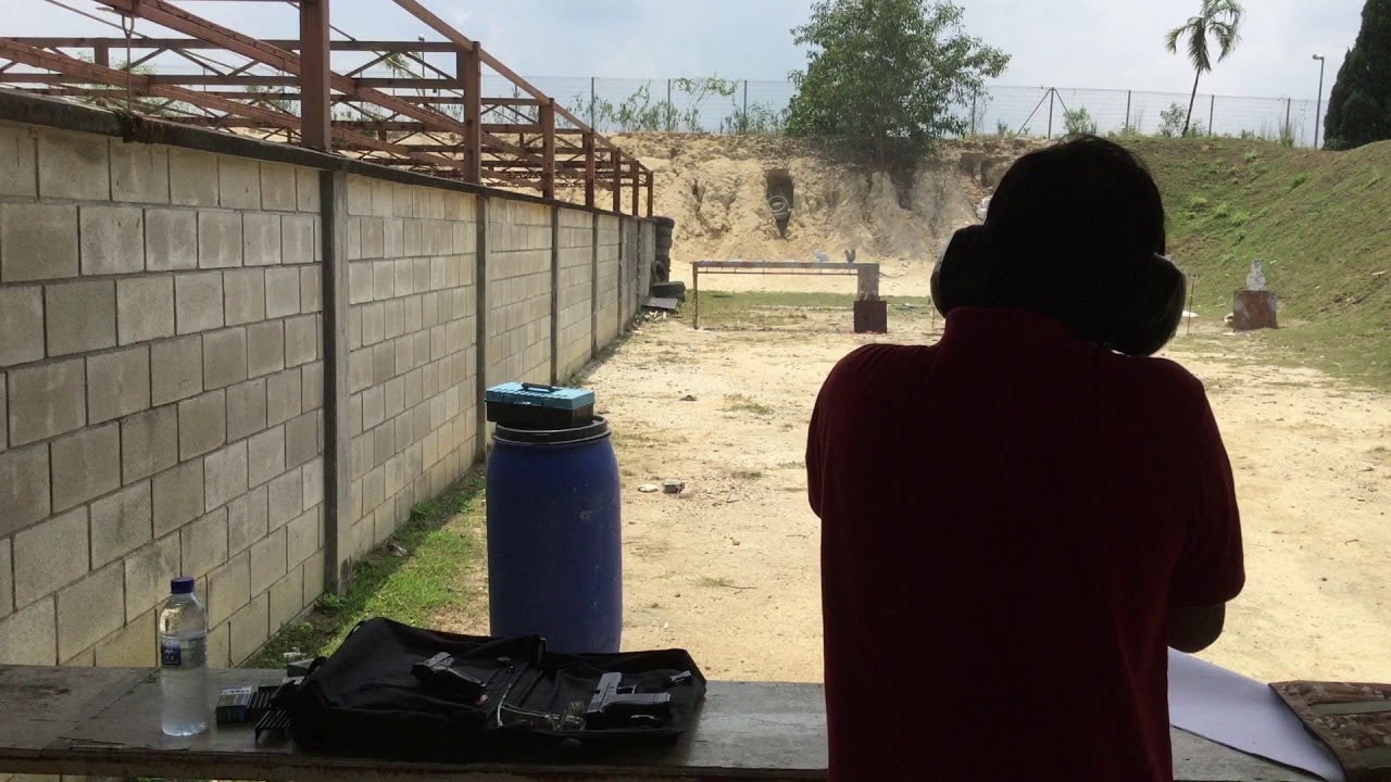 Real gun shooting in Malaysia YouTube