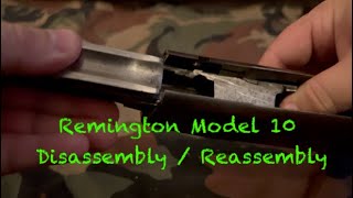 Remington Model 10 Disassembly / Reassembly