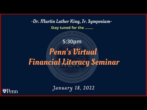 Penn Virtual Financial Literacy Seminar 2022