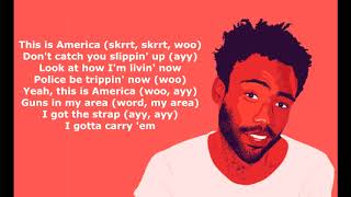 Lyrics - This Is America chords