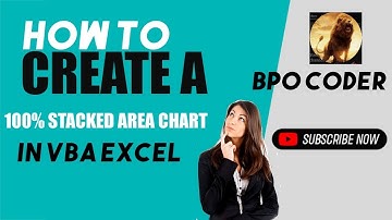 How to Create a 100% Stacked Area Chart in Excel Using VBA