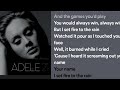 Set fire to the rain adele but i set fire to the rainn spotify lyrics songs youtube