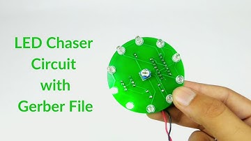 10x LED Running Lights | LED Chaser Circuit using NE555 & CD4017