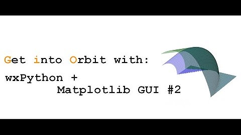 wxPython + Matplotlib GUI #2