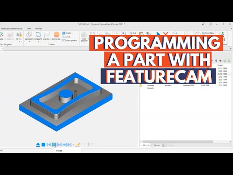 Programming a part with FeatureCAM