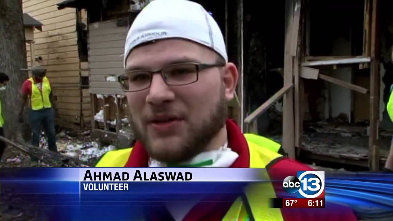 CAIR-Texas Cleanup of Burned Home Encourages Volunteerism - YouTube