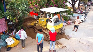New Location!!! New Project Landfill in the Areas flood By Skills D20P Dozer Pushing & Truck Dumping