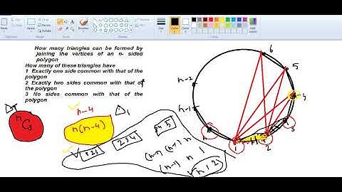 Number of triangles using vertices of  polygon (Permutations/ Combinations)