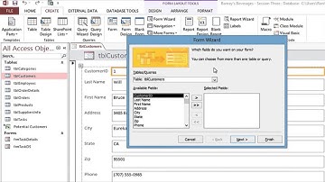 How to create a form in Access 2013 - LearnKey video tutorial