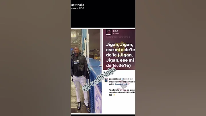 Jigan Baba Oja Call Asake out online 😂