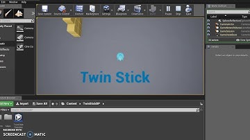 Unreal Engine Project Twin Stick Moving Test
