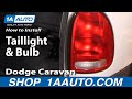 How to Replace Tail Light 1996-2000 Dodge Caravan