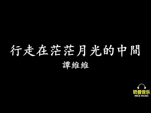 行走在茫茫月光的中間  譚維維  那年花開月正圓片尾曲  (歌詞)  高音質  I  忍不住一時憑空依偎 歲月有痕都在心扉