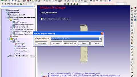 Moldex3D eDesign Demo Animation- Part 4: Execute Computation