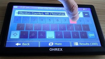 How to Search a Destination Address in USA on OHREX GPS Navigation