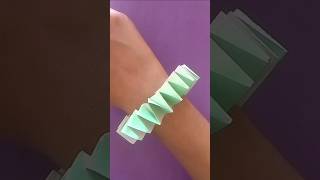 DIY paper bracelet tutorial/ Easy bracelet making idea 💡#shorts #bracelet #origami